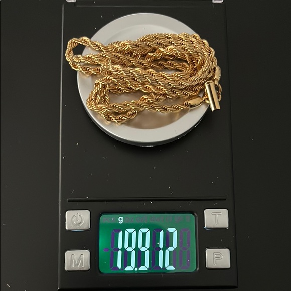 Swarovski Vintage Gold Toned Rope Necklace Intricate Design - Picture 5 of 5